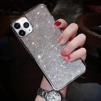 fashion rhinestone diamond soft electroplate full bling glitter case cover for iphone 12 mini 11 pro xs max xr x 8 7 6s plus se