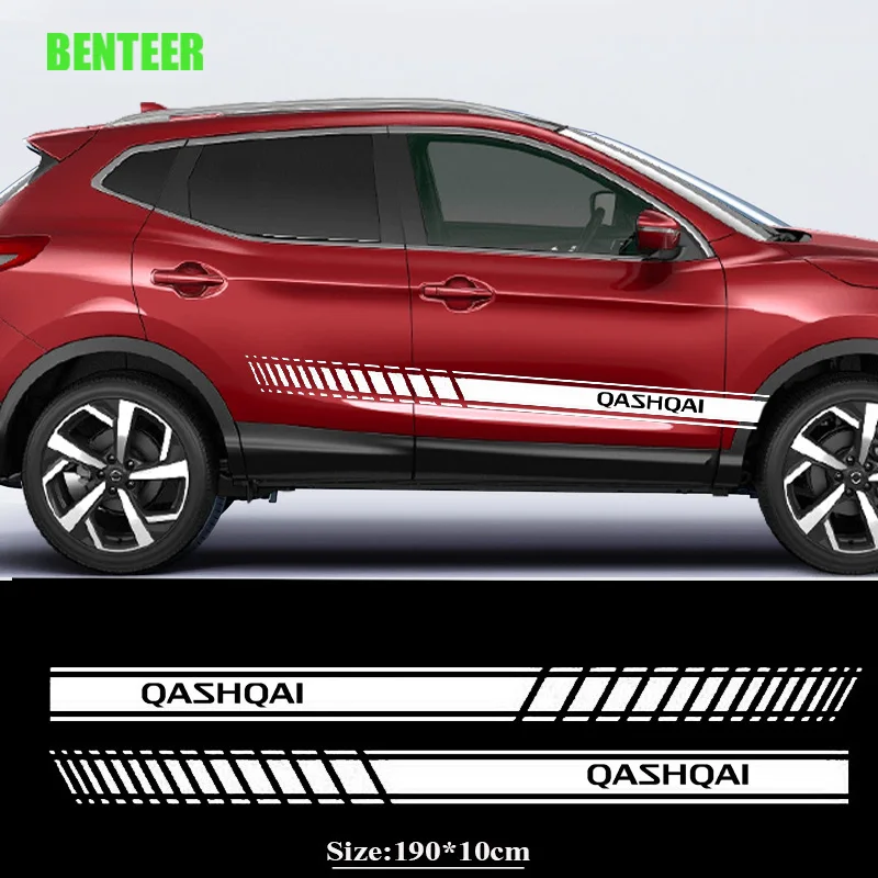 

2Pcs Car Side Body Sticker For Nissan QASHQAI