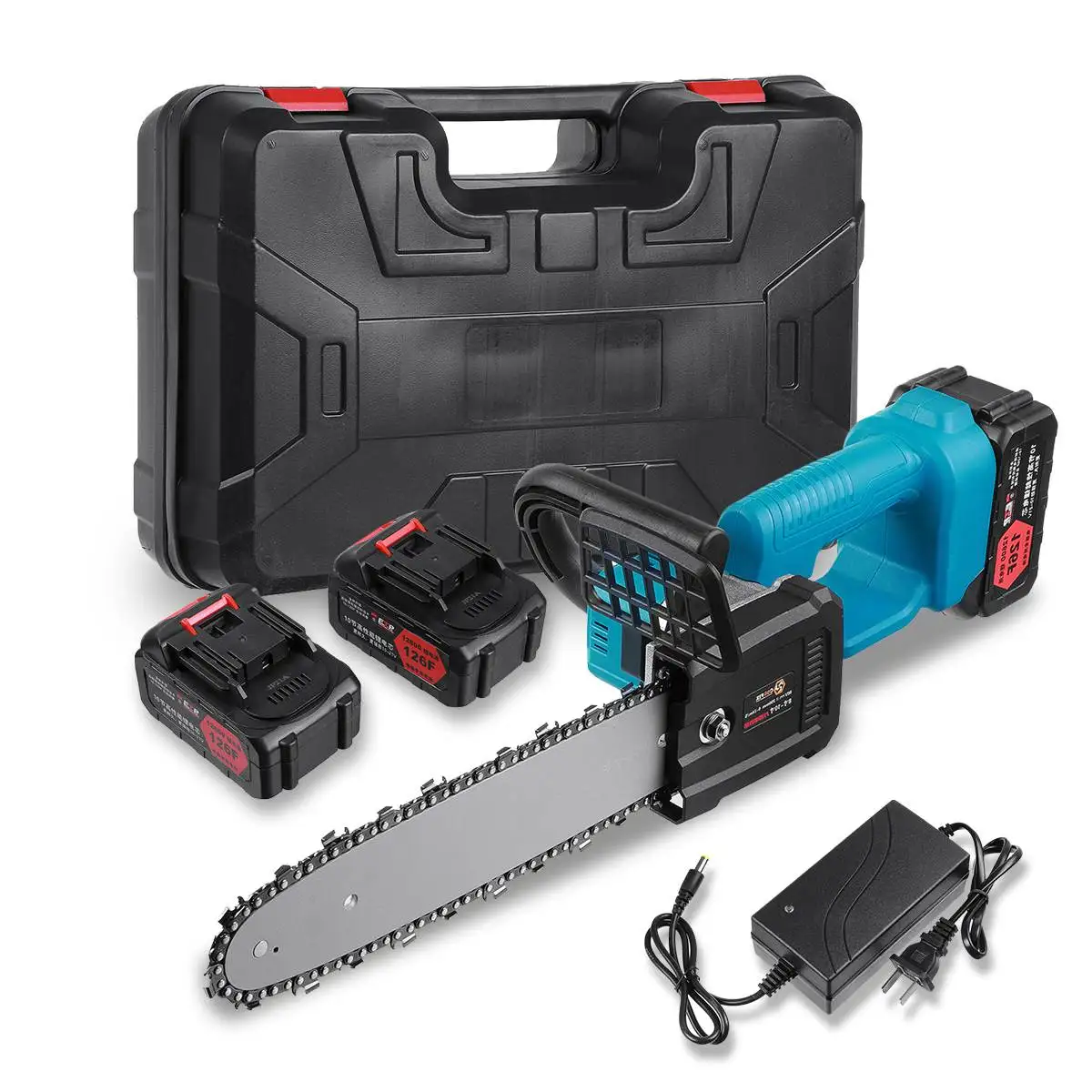 

Electric Chain Saw 12600mAh Li-ion 2/1 Batteries 10 Inch Pruning Saw Cordless Chainsaws Woodworking Garden Tree Trimming Saw