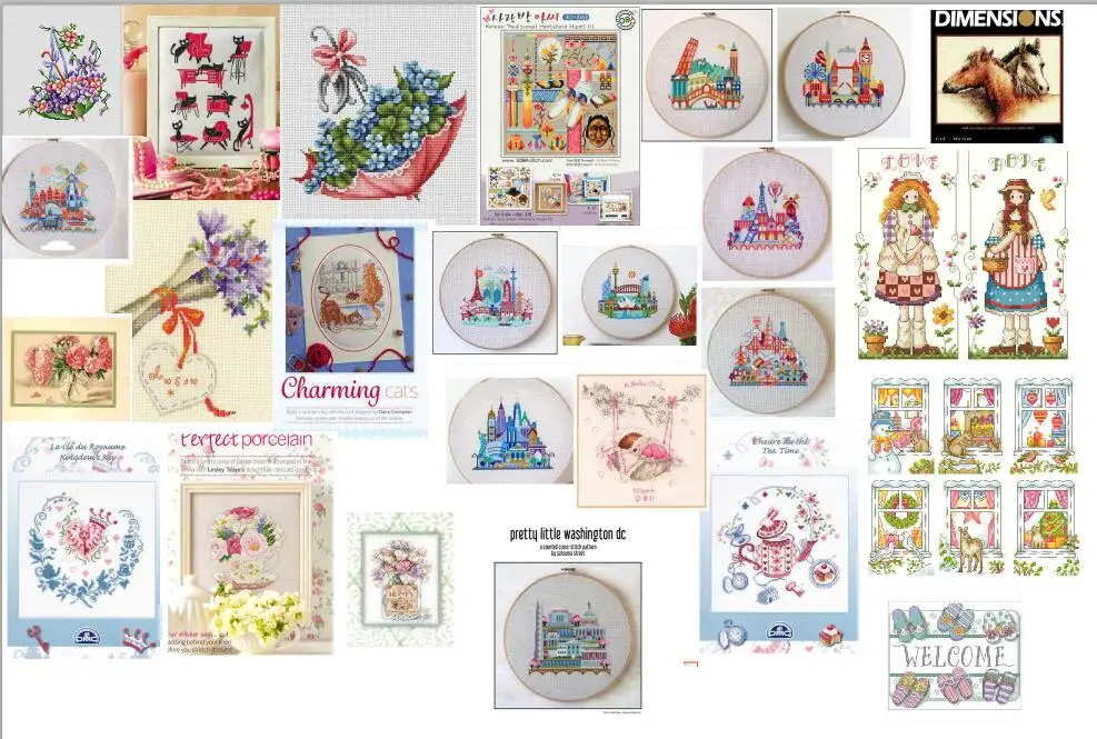 

Hh DIM 65048 ваза Роза вышивка 4,87 usd/комплект Счетный Набор для вышивки крестиком RS хлопок с вышивкой крестиком