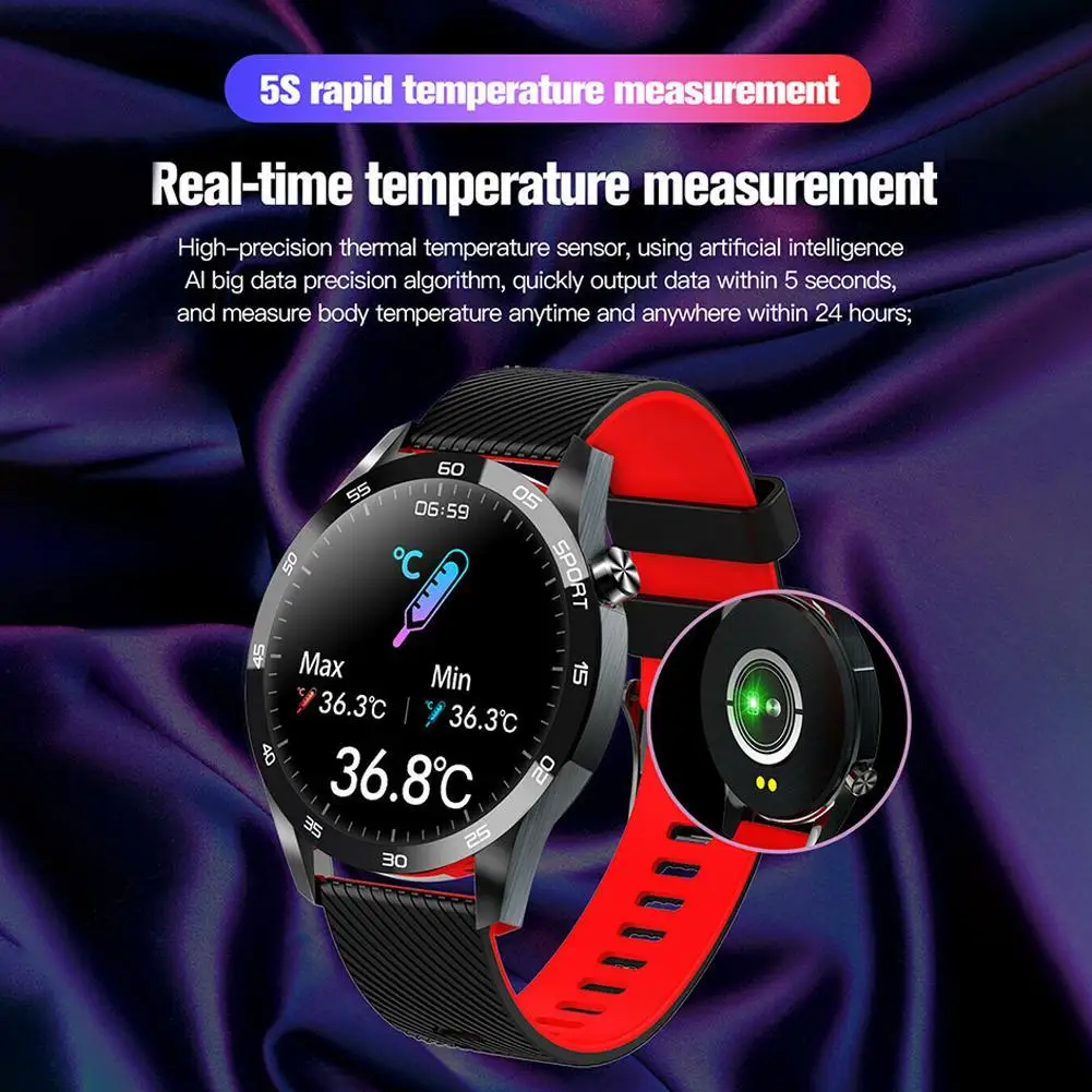 

F22L Smart Watch Bracelet IP67 Waterproof 170 MAh Battery Heart Rate Blood Pressure Sleep Monitor Multiple Sports Modes Watch