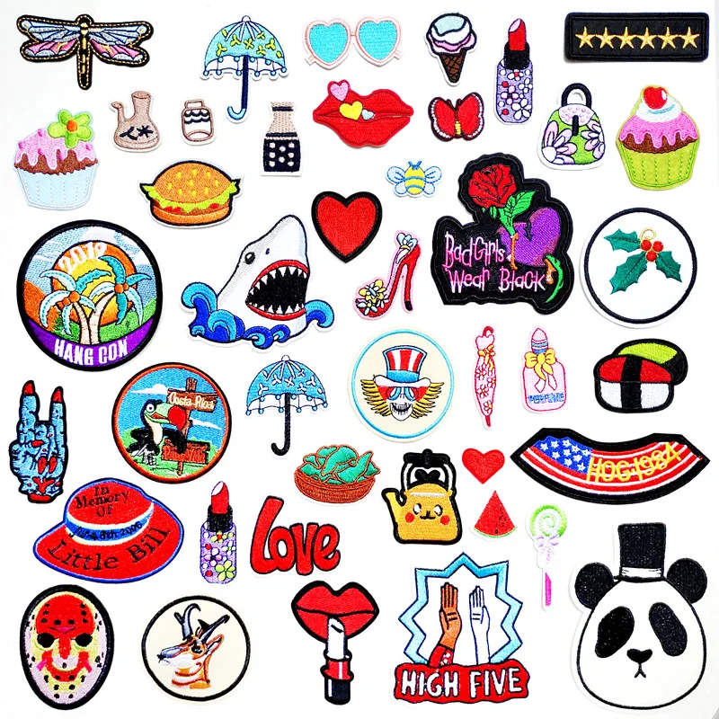 Нашивки на шляпу с изображением торта губ декоративные нашивки для шитья одежда