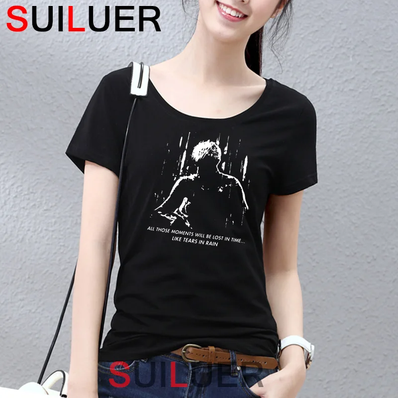 

Slim Blade Runner Like Tears In Rain Tee Shirt Women Crazy Style Amazing Classic Round Neck Camiseta Free Shipping SL420-47