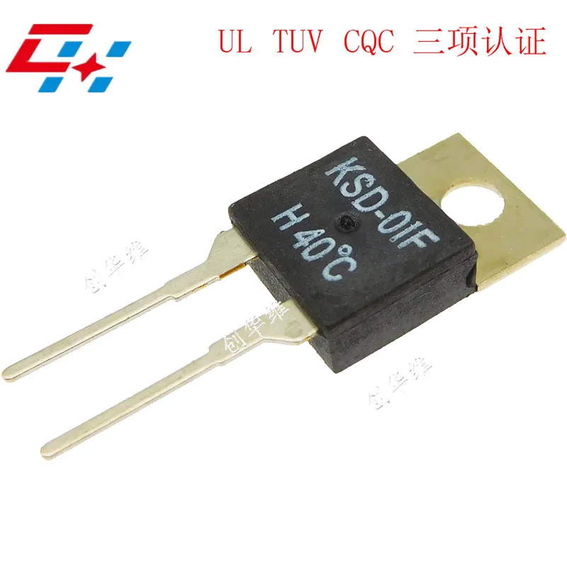 2 шт/нормально открытый KSD 01F H40 градусов H40C 2A250V JUC 31F переключатель контроля
