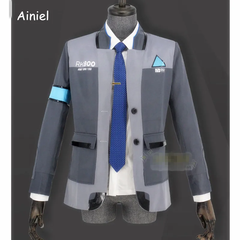 Ainiel игра Детройт: станьте человеком Коннором RK800 карнавальный костюм агент на