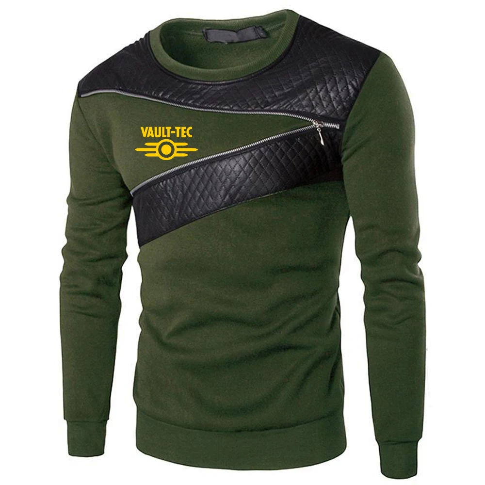 Мужской спортивный костюм с принтом длинным рукавом и молнией - купить по