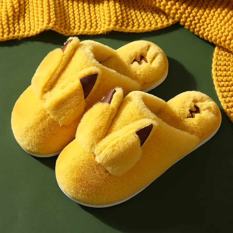 Зимние теплые домашние тапочки Хлопковая обувь Удобные милые с героями