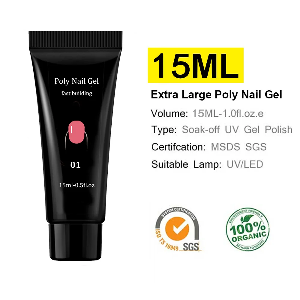 

Nail Set Poly gel Nail Kits With120W54W/36W UV Led Nail Lamp 25000RPM Nail Drill Machine Nail Art Tools For Professionals