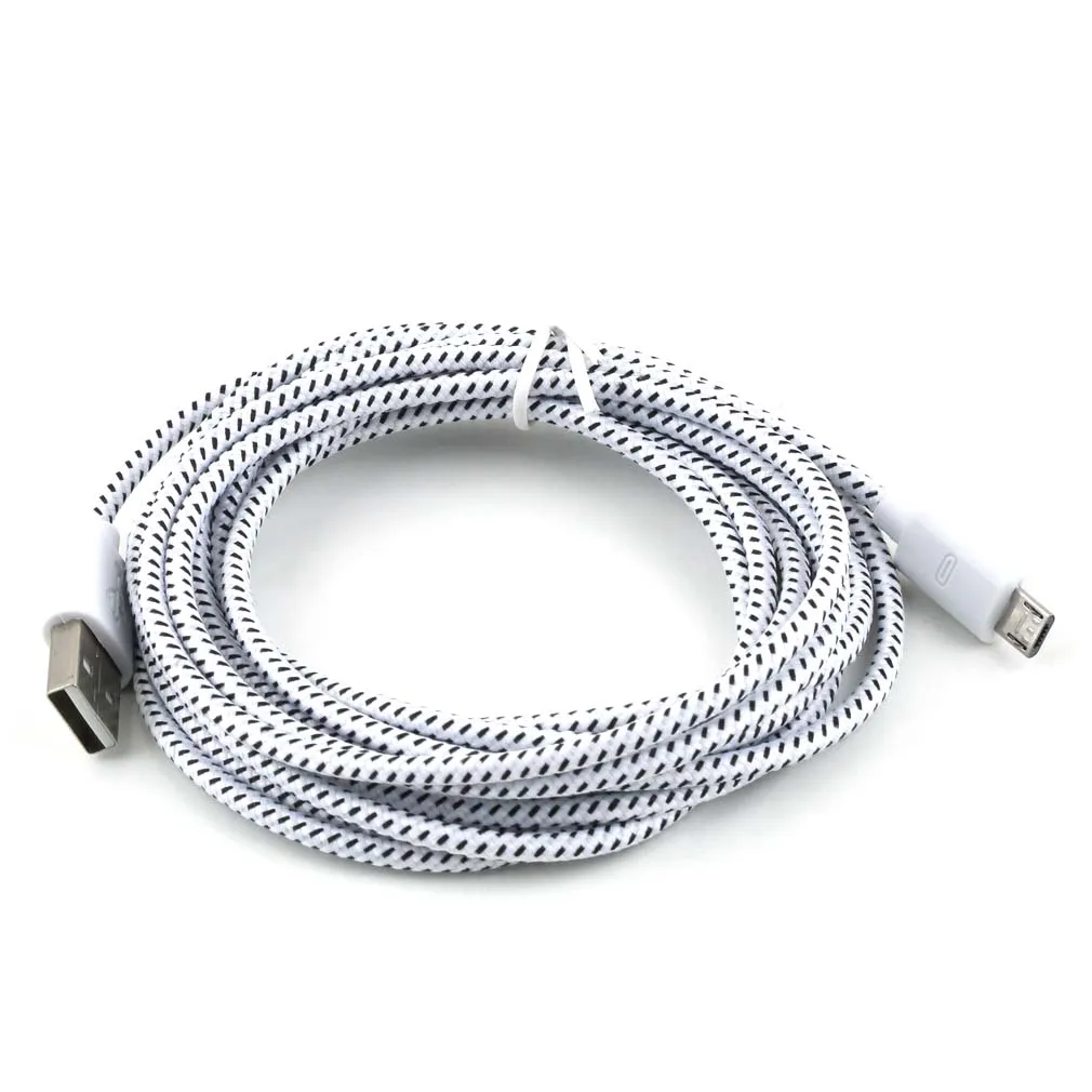 

3Meter 10ft Braided Wire Micro USB Cable Sync Nylon Woven Charger Cords Suitable For Samsung Galaxy S3 S4 S6