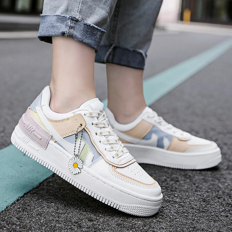 Scarpe Donna Кожаные туфли лодочки для женщин \ x27s спортивная обувь модная на резиновой