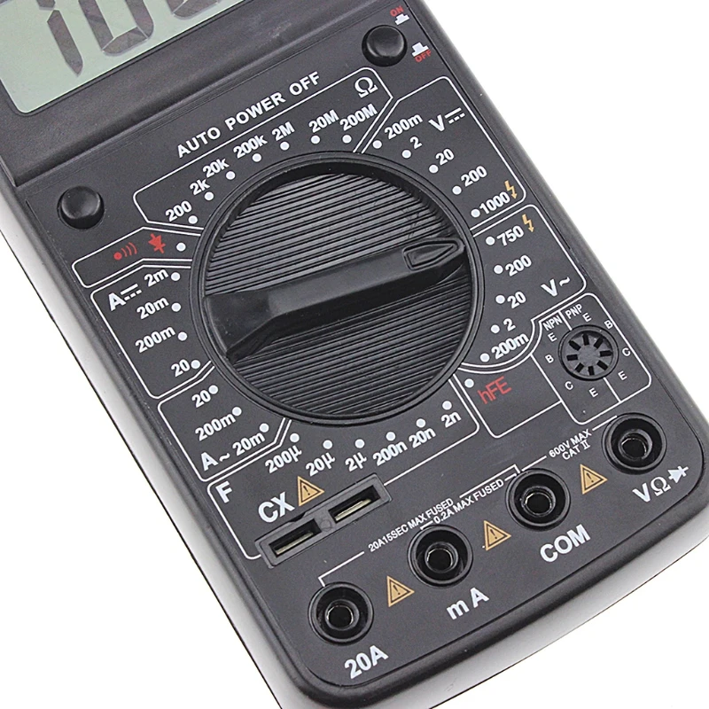 DT9205A Цифровой мультиметр AC/DC Вольтметр Амперметр Сопротивление измеритель емкости