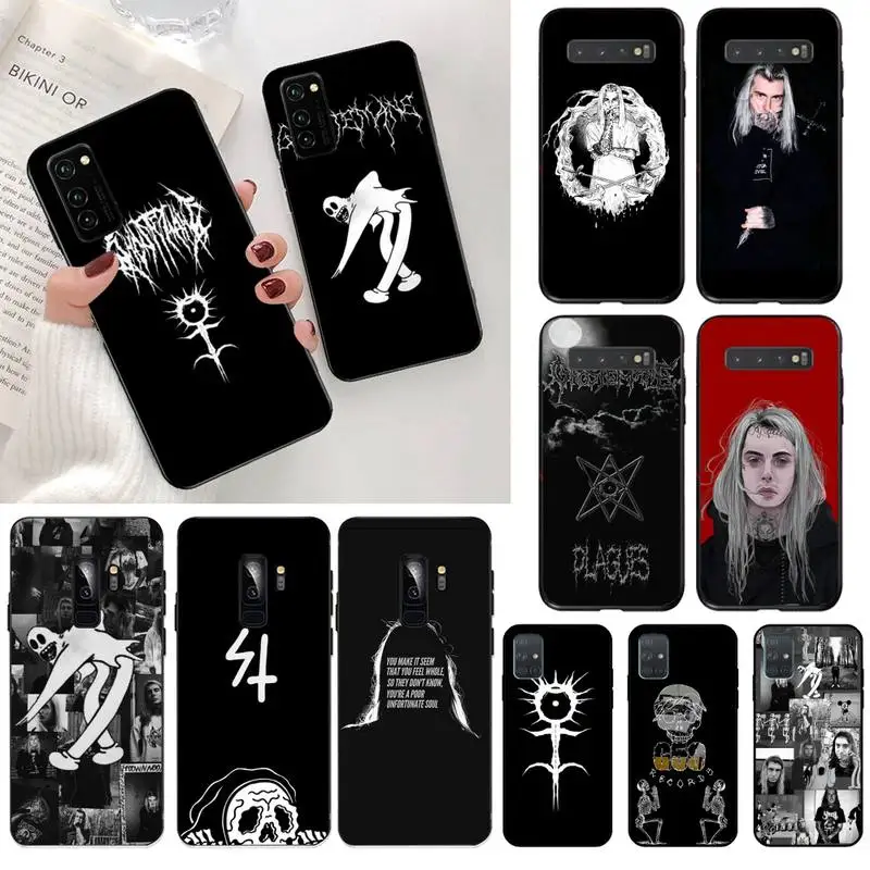 Mercury Retrograde Ghostemane мягкий черный чехол для телефона Samsung S20 plus Ultra S6 S7 edge S8 S9 S10 5G lite 2020|Бамперы| |