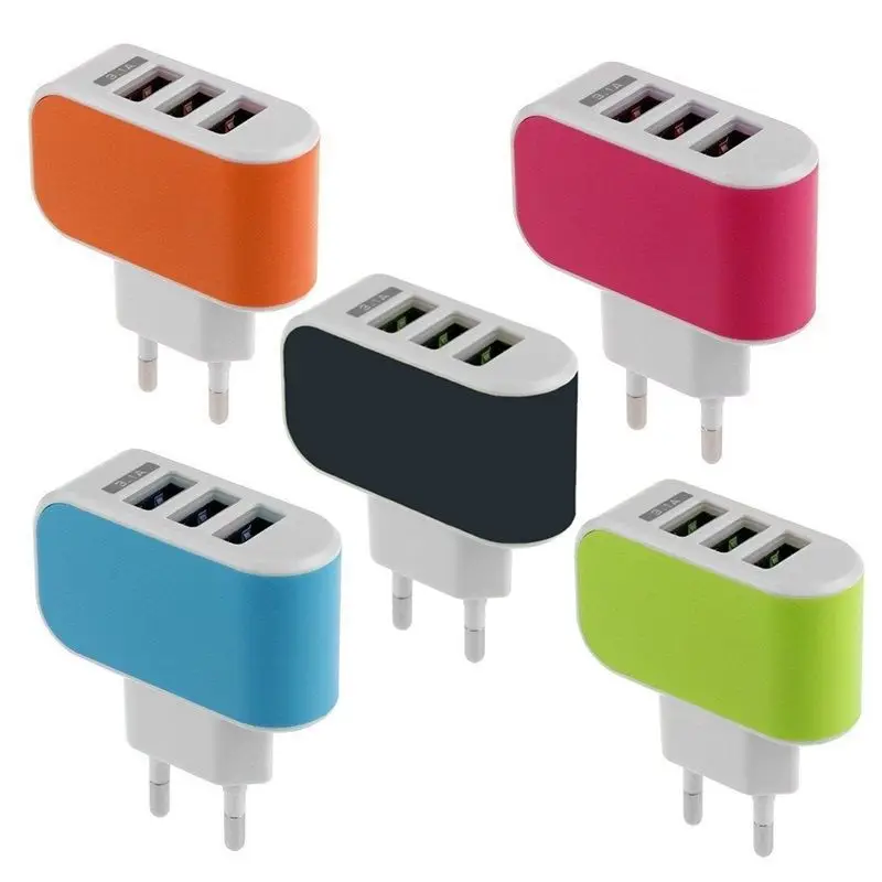 Адаптер для зарядного устройства с 3 USB портами 5 В 2 А 100 240 В|Электрические вилки| |
