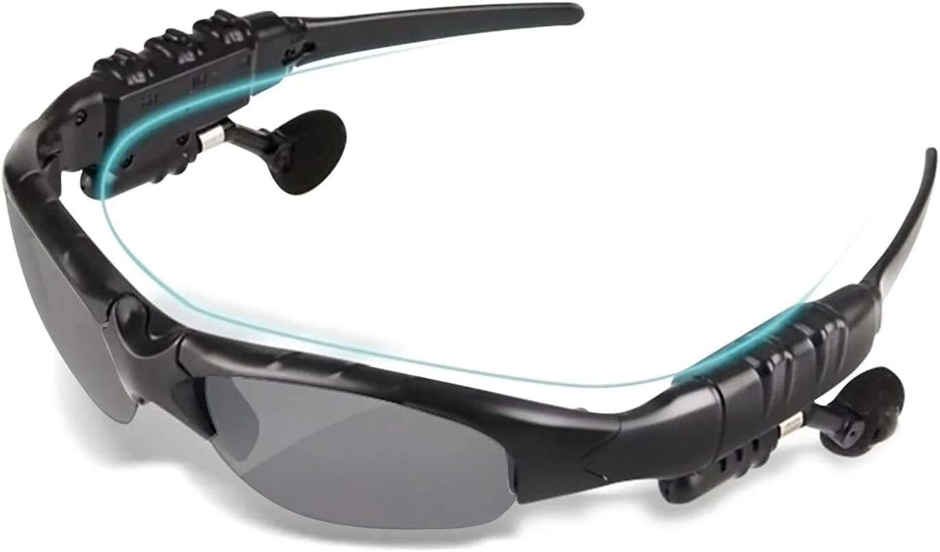저렴한 TechKen 선글라스 헤드셋 헤드폰 블루투스 무선 음악 선글라스 헤드셋 IPhone Zuidis Bluetooth와 호환 가능