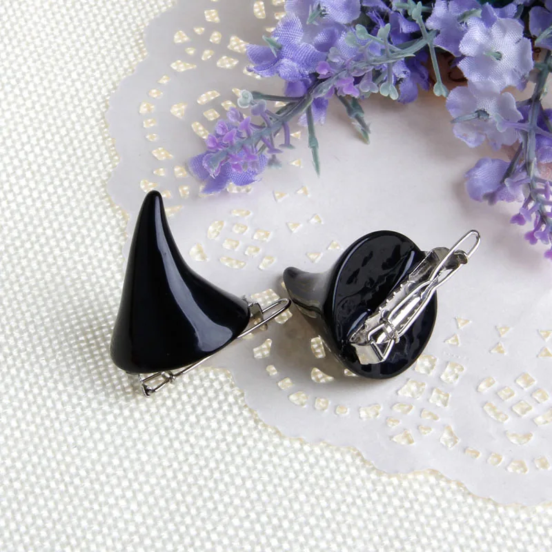 

1 pair New Stereo Devil Horn Ear Clip Chic Halloween Cosplay Hair Clip Hairpin