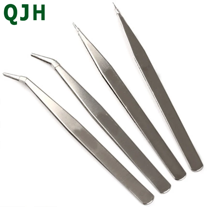 1 шт. нержавеющая сталь пинцет техническое обслуживание инструмент Изогнутые