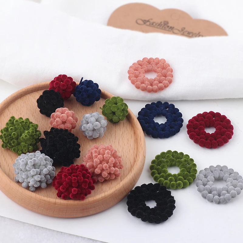 2 шт. 2020 новые модели осенне-зимних колец с круглыми шариками полукруглые серьги