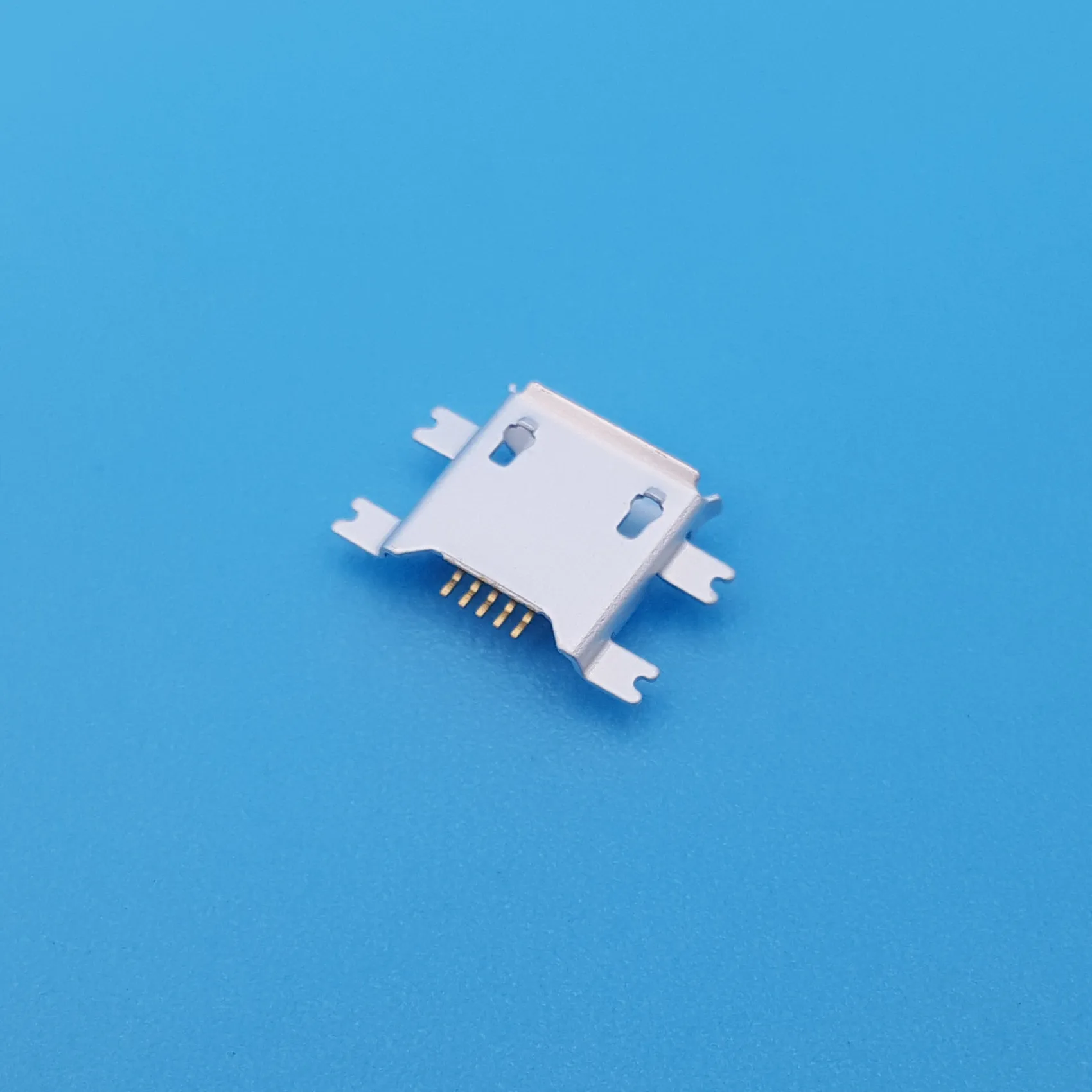 20 шт. Micro USB Тип B 5 контактный гнездовой разъем 4 ножки 1 17 SMT монтаж печатной платы