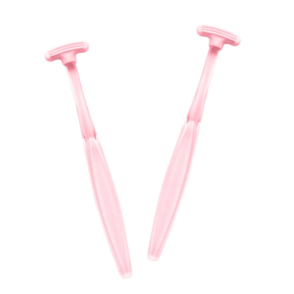 

3PCS Tongue Scraper Portable Tongue Coating Cleaner Practical Oral Care Tool Tongue Cleaning Brush for Home Trip Use