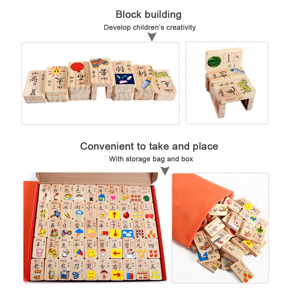 100 шт. деревянные открытки с китайскими иероглифами | Спорт и развлечения