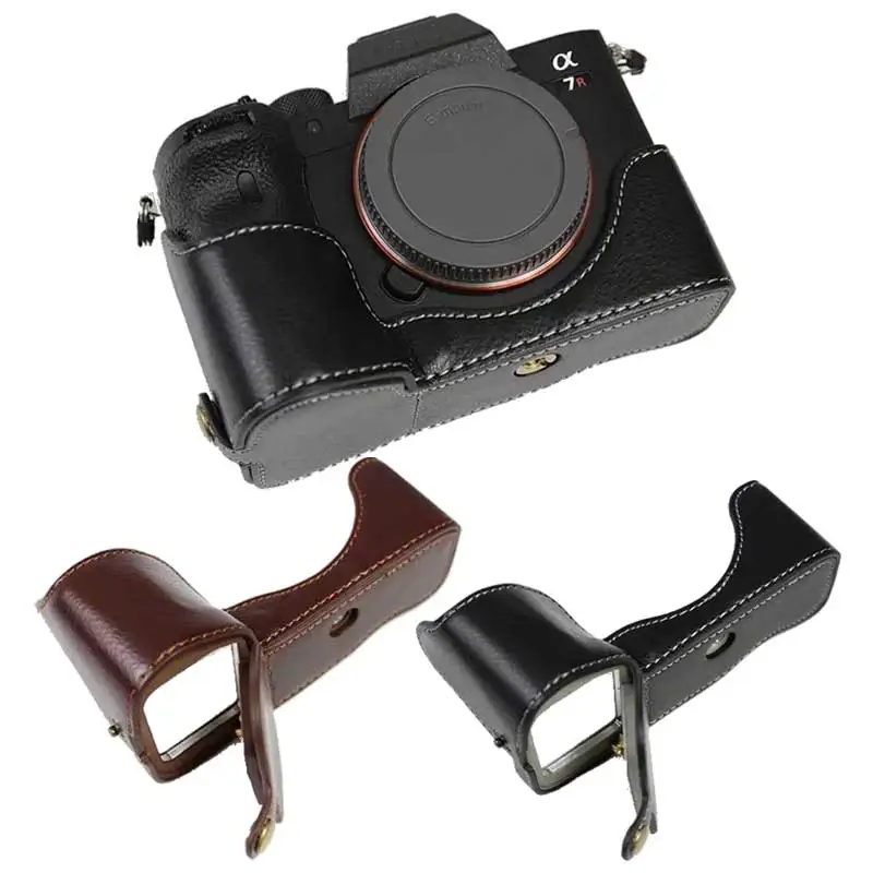 Чехол из натуральной кожи для Sony A7R Mark IV A7RIV A7R4 A7Rm4 чехол портативной камеры черный