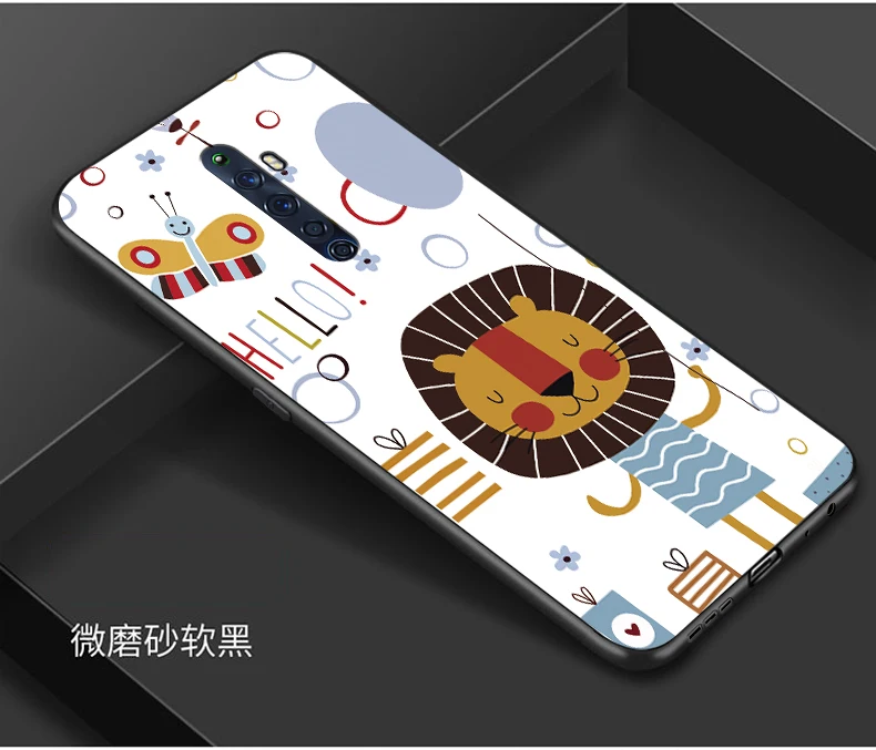Для OPPO Reno2 Z чехол милый мультяшный Мягкий силиконовый чехол для OPPO Reno 2Z 2 Z чехол для телефона s черный бампер Капа для OPPO Reno2Z