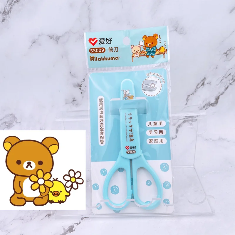 Школьные Ножницы AIHAO SS009 Rilakkuma Симпатичные кавайные ножницы сделай сам для