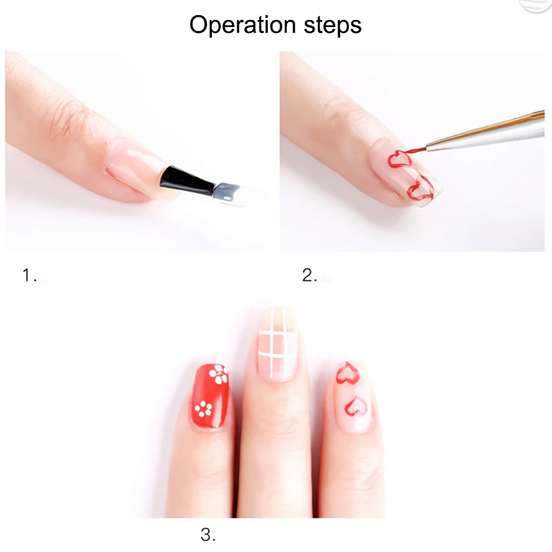 Высокое качество Мода 8 шт. Зебра ручка с кистью для нанесения УФ геля дизайн