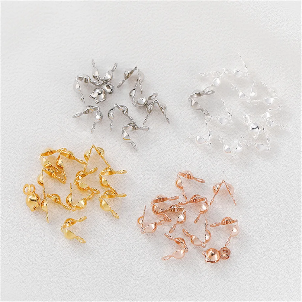 

14K gold positioning U-shaped tube bean bag buckle DIY hand bracelet necklace end clip jewelry material accessories