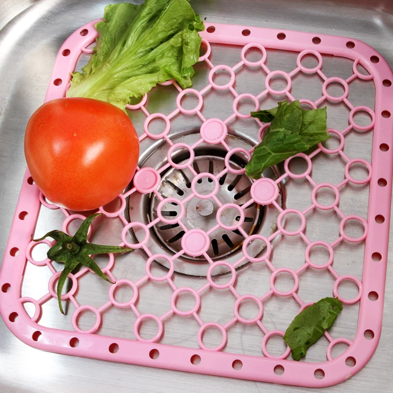 

Multifunction Kitchen Placemat Insulation Pads Vegetables Dish Sink Attempts To Prevent Draining Board