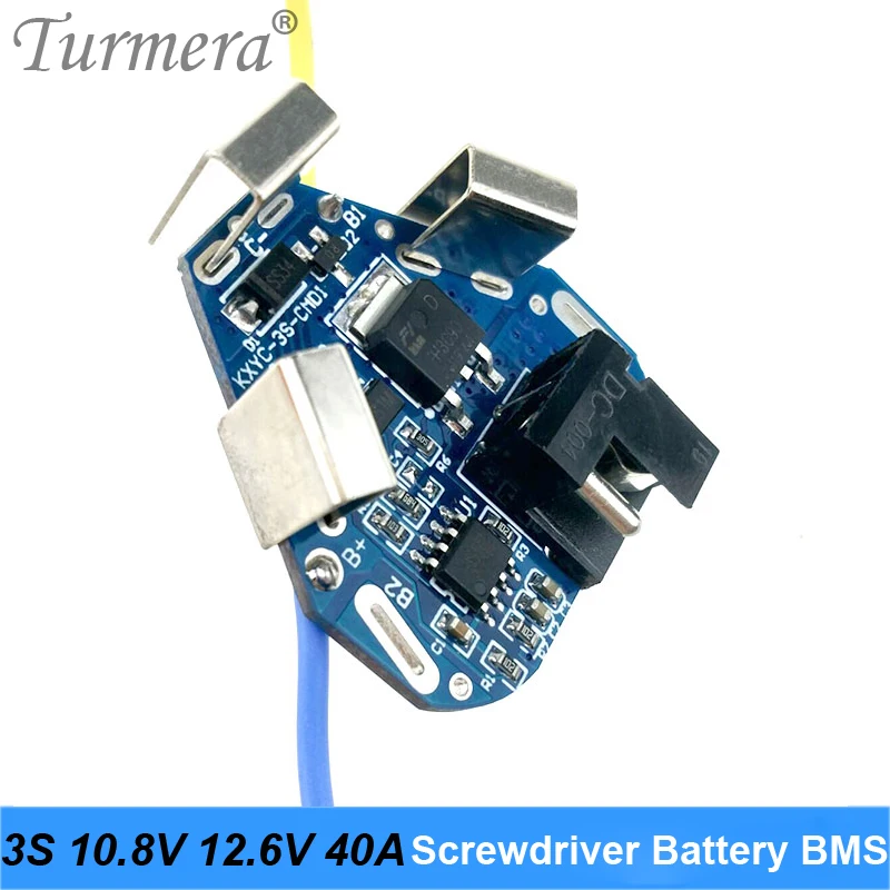 Литиевая батарея Turmera 3S 10 8 В 12 6 40A BMS 18650 плата для отвертки аккумулятор Shura Shurika 12V