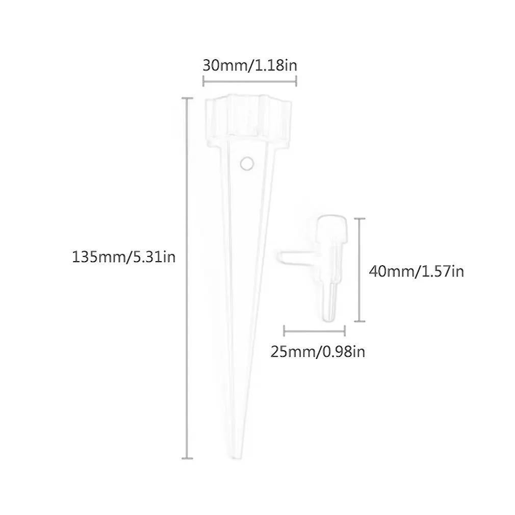 

12PCS Garden Cone Spike Watering Plant Flower Waterers Bottle Irrigation System Practical Plastic Garden Cone Watering Spike