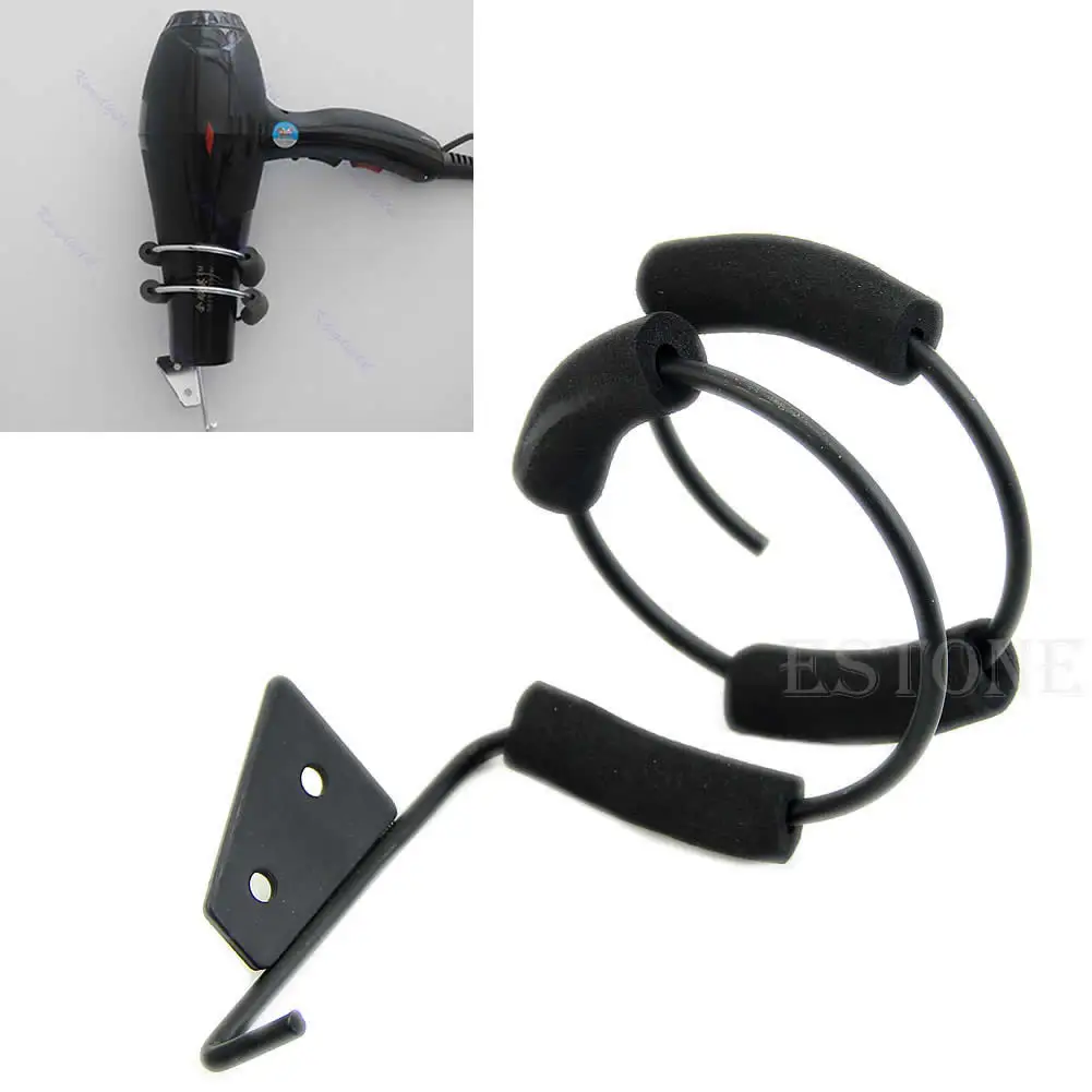 

Barber Salon Bathroom Organizer Holder Stand Wall Mount Hair Iron Dryer Blower