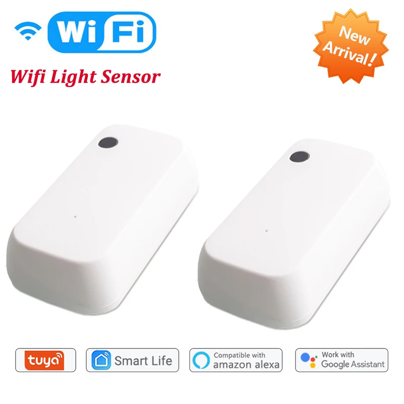 

WiFi Smart Light Sensor Tuya Smart Life App Control Lighting Illumination Sensor Detector To AI Automation 1000LUX 12V Max