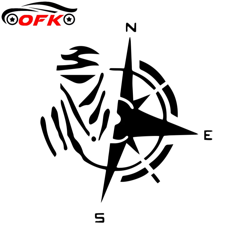 

Car Stickers, Motorcycle Decals Compass Decorative Accessories,to Cover Scratches Sunscreen Waterproof PVC12cm*13cm