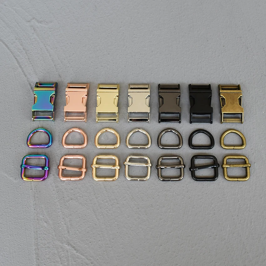 Металлическая пряжка 20 мм Регулируемая D образное кольцо набор из 3 шт.