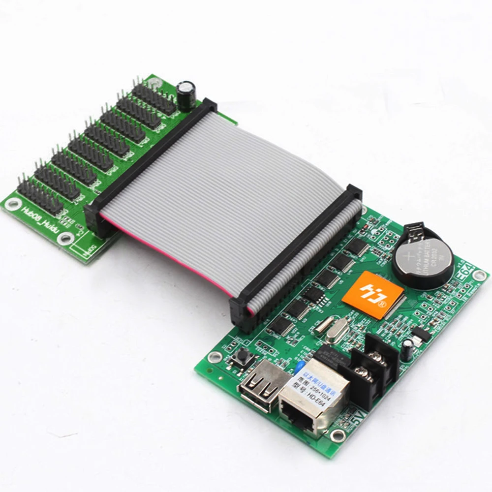 Huidu Поддержка карт флеш-накопителей Ethernet светодиодный Панель Управление HD-E64 для