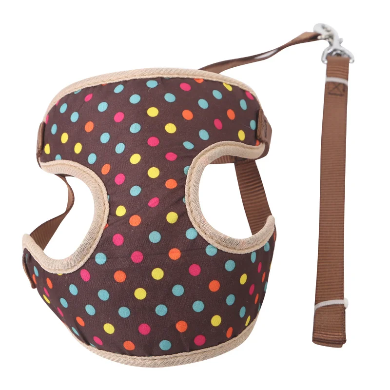 Модные Щенок поводок для питомца собаки горошек милые малых и средних собак