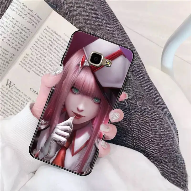 

YNDFCNB Anime Darling in the FranXX Zero Two Phone Case Hull for Samsung A50 A70 A40 A6 A8 Plus A7 A20 A30 S7 S8 S9 S10 S20 Plus
