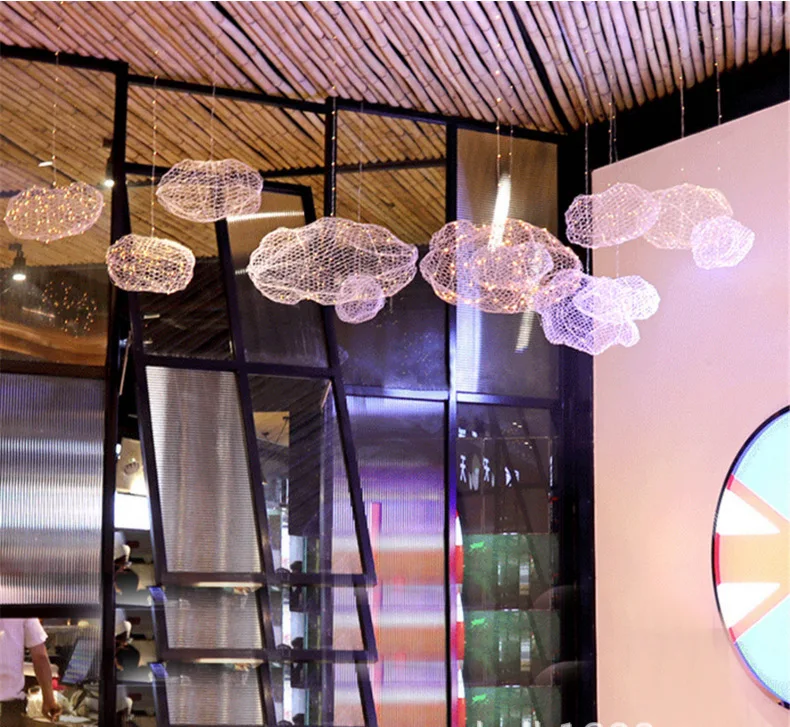 Люстра с сетчатым покрытием украшение для ресторана бара кофейни спальни