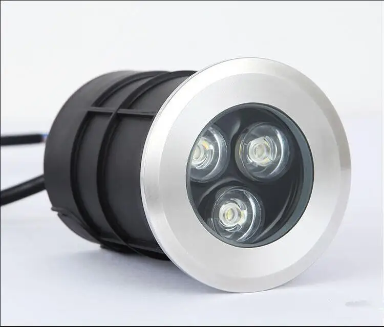 1 шт. открытый светильник ing 3x 3W 9 Вт 1x светодиодный подземный AC85 265V DC12V Точечный сад