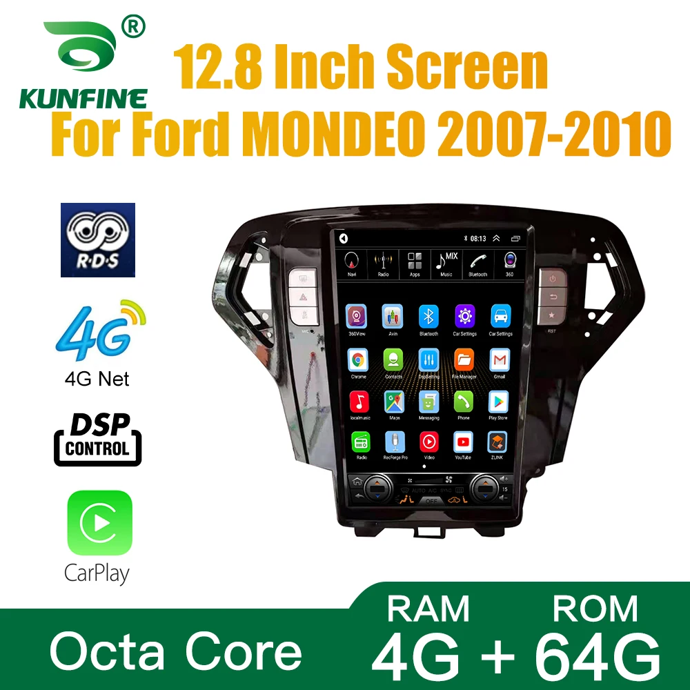 Tesla экран Octa Core 4 Гб RAM 64GM ROM Android 10 0 автомобильный DVD GPS плеер Deckless Car Stereo для FORD MONDEO