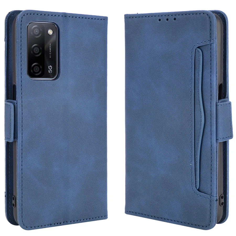 

Кожаный чехол-книжка с отделениями для карт чехол для Oppo A55 5G 2021 роскошный Съемный чехол с отделением для кредитных карт Oppo A55 55 подставка Funda ...