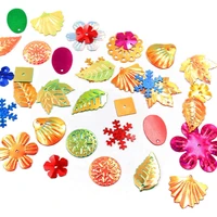 15 different shapes of sequins multicolor paillettes sewing craft children diy clothing hat bags accessories 100 600pcs optional