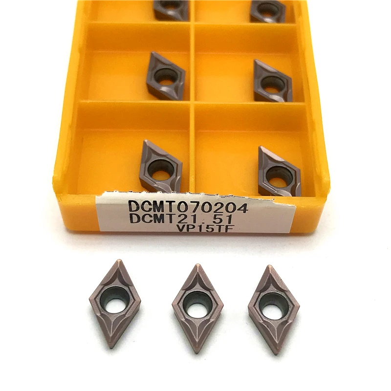 

DCMT070204 VP15TF Internal Turning Tool carbide insert CNC Tools DCMT 070204 lathe tools Turning insert