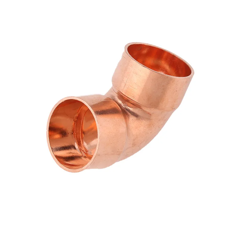 

Copper Elbow Air-conditioning Pipe Welding Right-angle Elbow Flared 90 Degree Sleeve Elbow 6-54mm Copper Fittings copper pipe