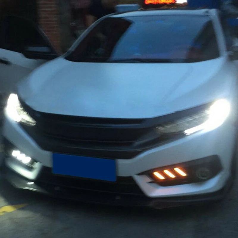 

Led Drl Switchback Turn Signal Light Bulbs For 2016-Up Honda Civic