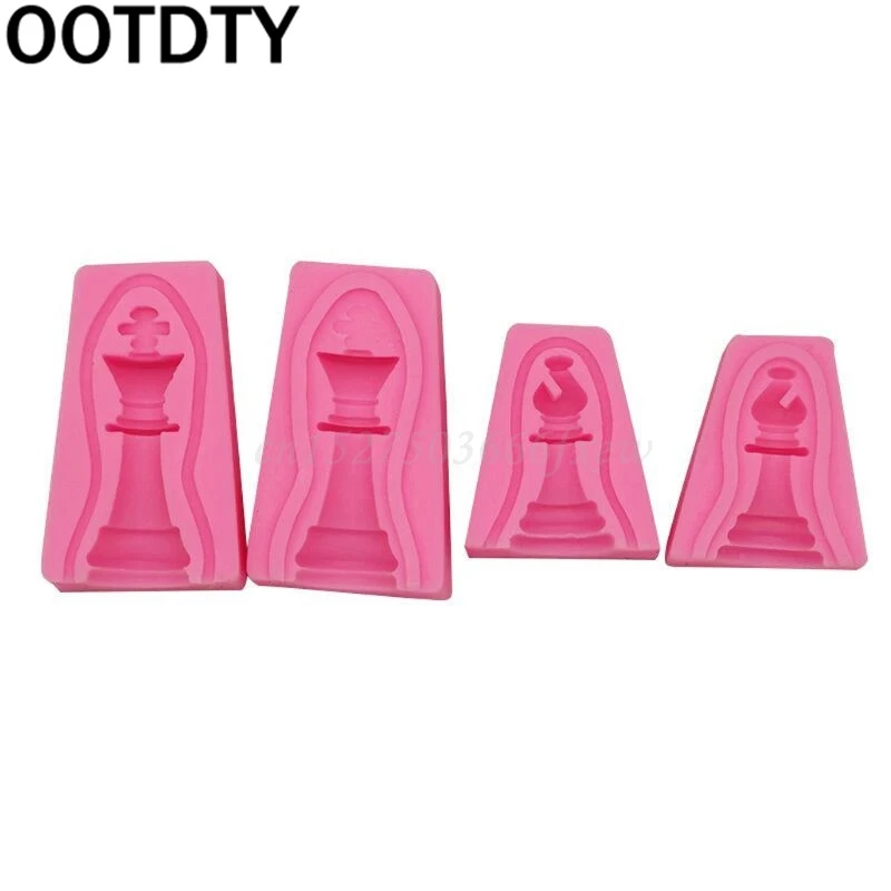 3D Международная формочка в виде шахматных фигур полимерный корпус украшения
