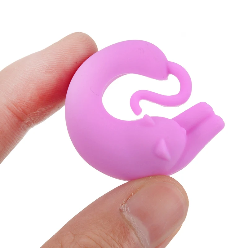 6 шт. силиконовые милый кот вина Стекло тег Творческий животных пить стакан с