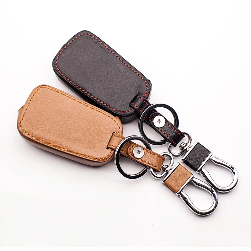 

New genuine leather car key cover for Kia K5 RIO K2 Pro Ceed Cerato Sportage Sorento Hyundai i20 i30 i35 iX20 iX35 Solaris Verna